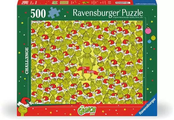 Ravensburger Merry Grinchmas Challenge 500 Piece Puzzle image 0