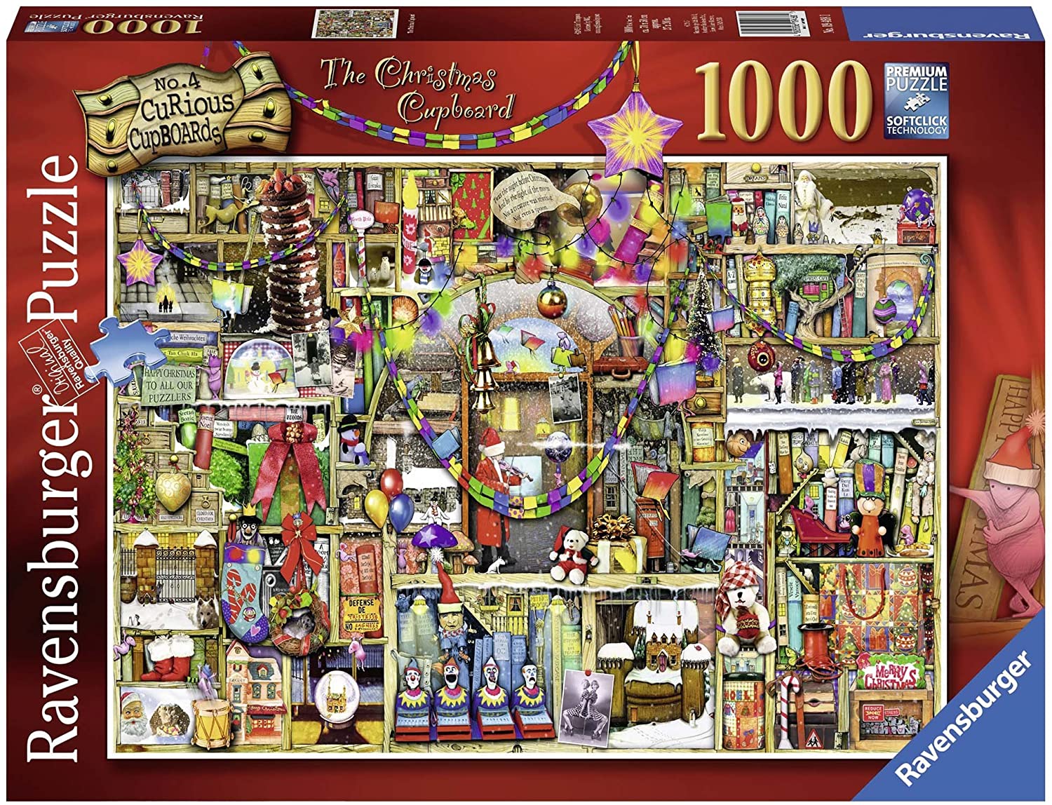 Ravensburger Colin Thompson Christmas Cupboard 1000 Piece Puzzle image 0