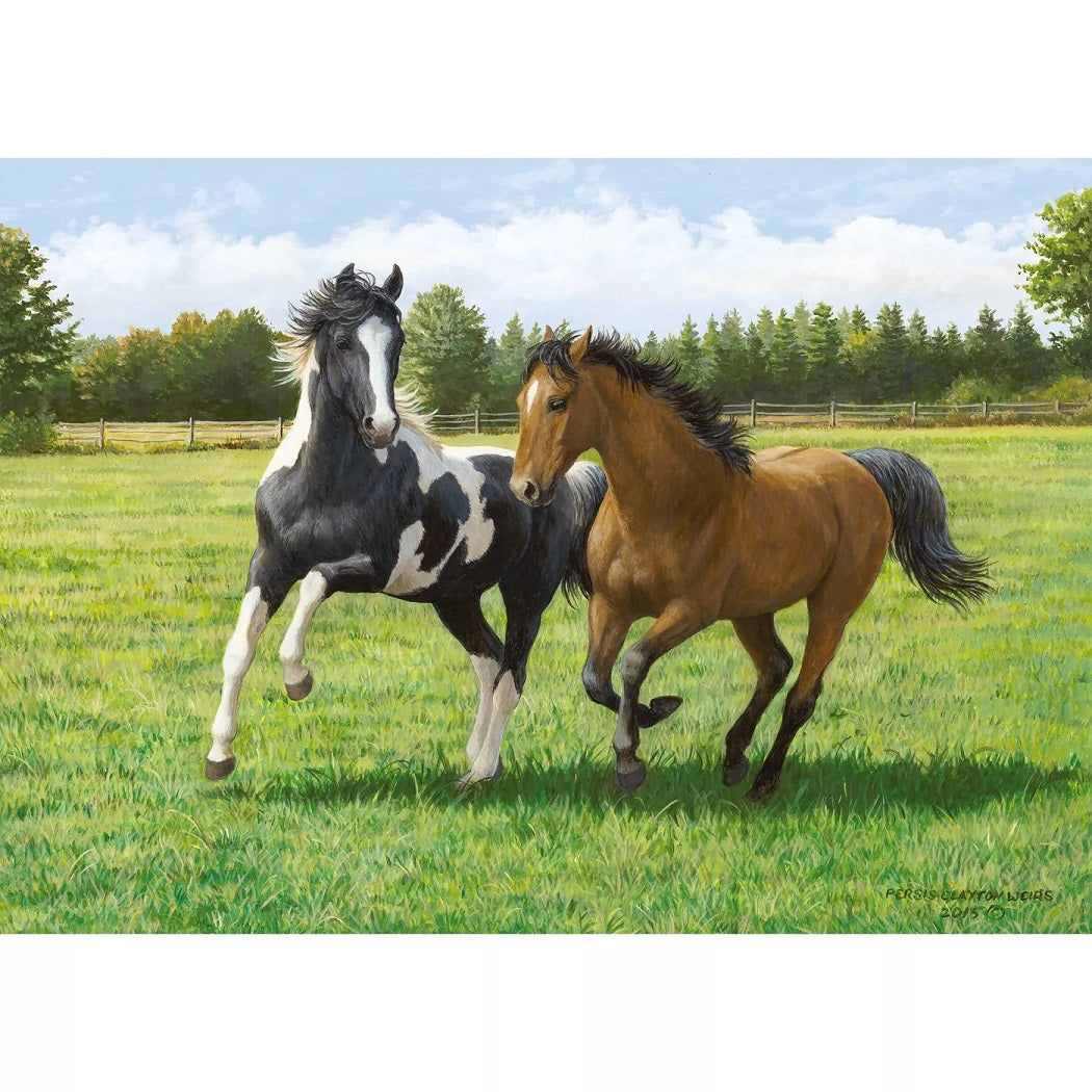 Ravensburger Playful Horses 1000 Piece Puzzle image 1
