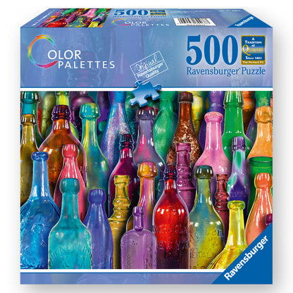 Ravensburger Aimee Stewart Colorful Bottles 500 Piece Puzzle image 0