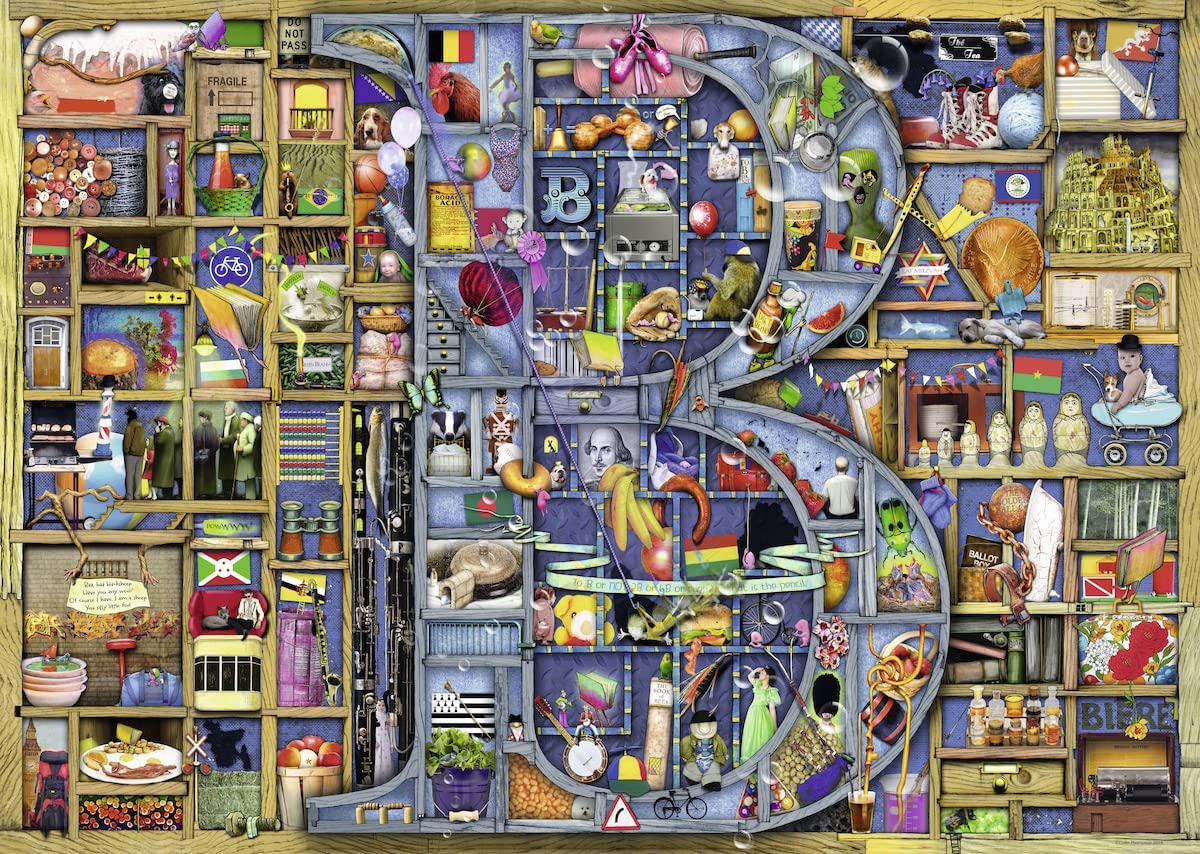 Ravensburger Colin Thompson Awesome Alphabet "B" 1000 Piece Puzzle image 1