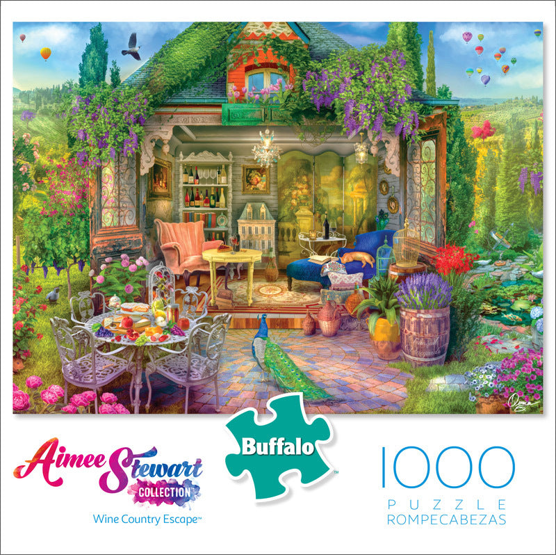 Buffalo Games Aimee Stewart Wine Country Escape 1000 Piece Puzzle image 0