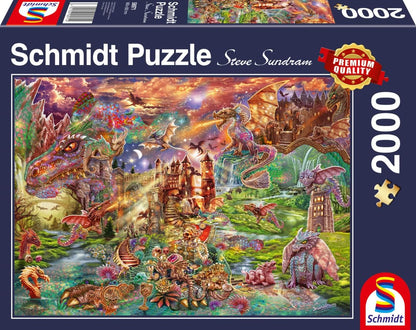 Schmidt Dragon Treasure 2000 Piece Puzzle image 0