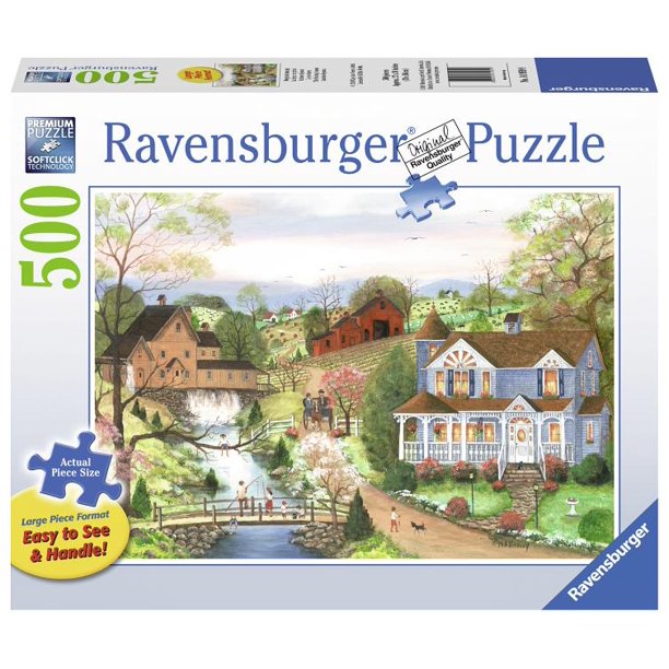 Ravensburger The Fishing Lesson 500 Piece Large Format Puzzle image 0