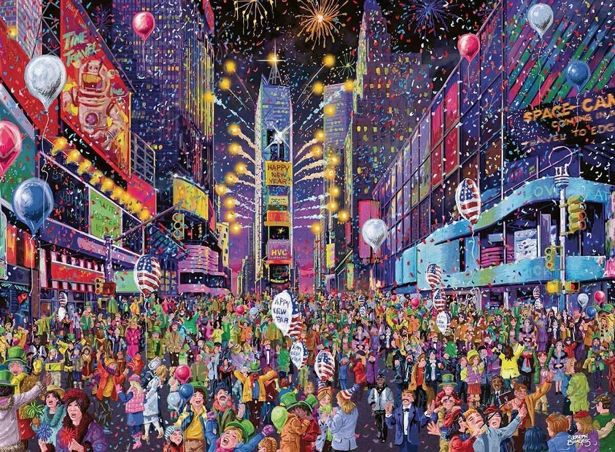 Ravensburger New Years In Times Square 500 Piece Puzzle image 1