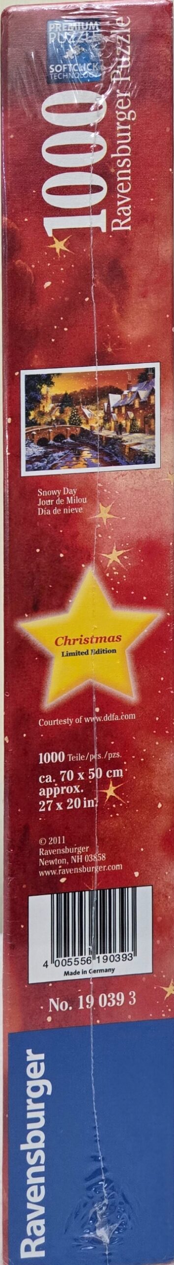 Ravensburger Christmas Limited Edition Snowy Day 1000 Piece Puzzle image 1
