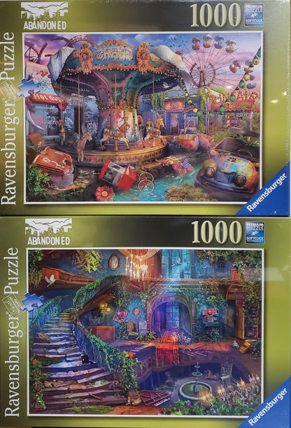 Ravensburger 2 Abandoned Place 1000 Piece Puzzle Bundle image 0