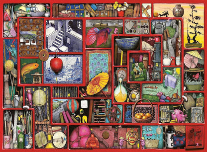 Ravensburger The Wonderful World of Colin Thompson 4 x 500 Piece Puzzle (Includes The Red Box) image 1