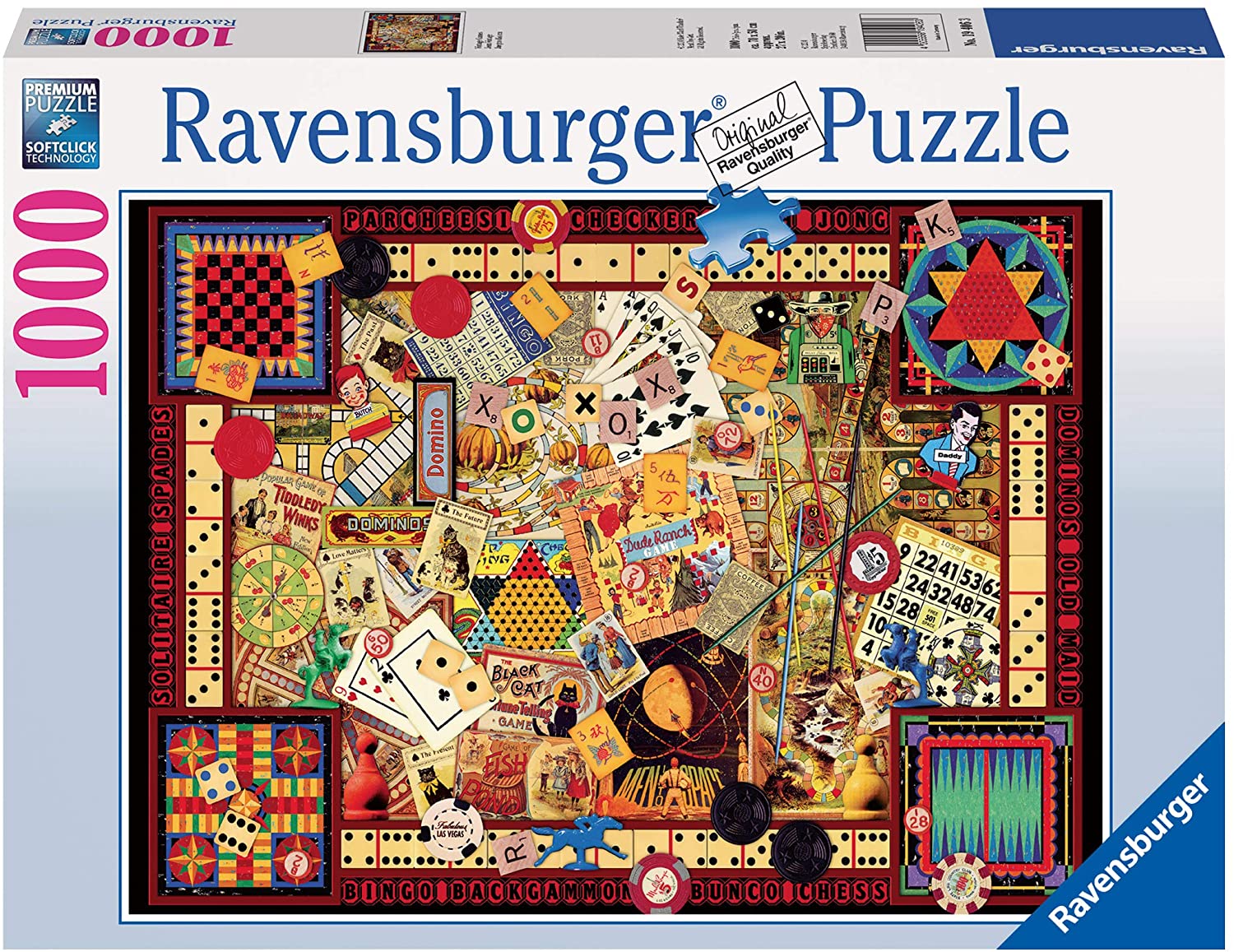 Ravensburger Vintage Games 1000 Piece Puzzle image 0