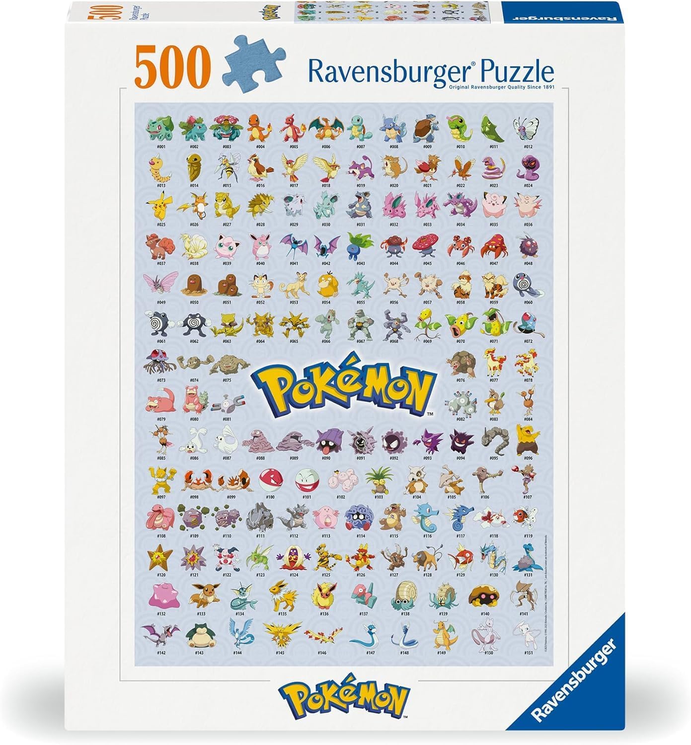 Ravensburger Pokemon - the first 151!  500 Piece Puzzle image 0