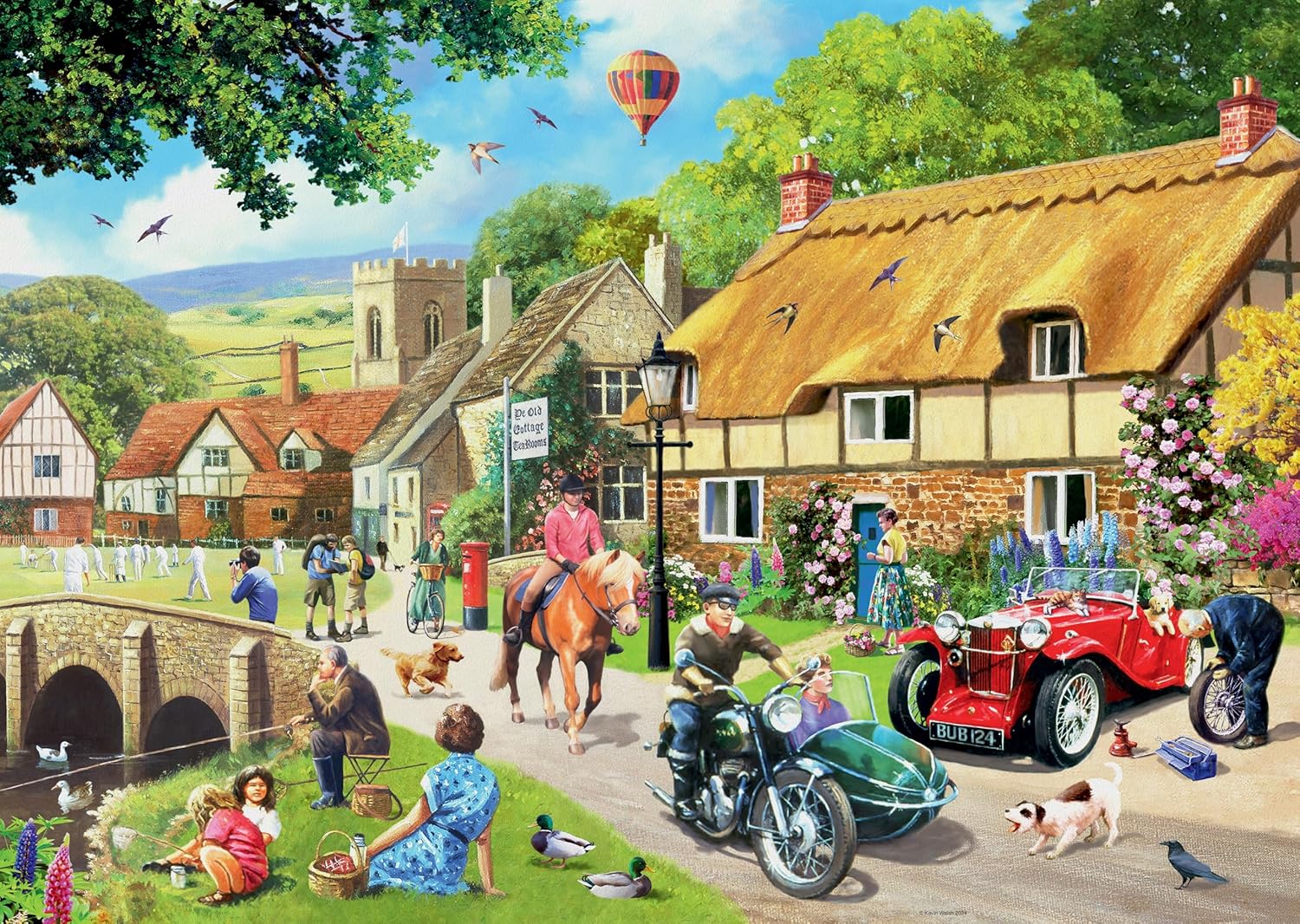 Ravensburger Summer Village 500 Large Piece Format Puzzle image 1