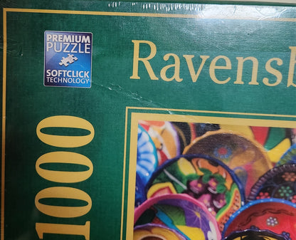Ravensburger Coleccion Mexico Colorful Plates 1000 Piece Puzzle image 2