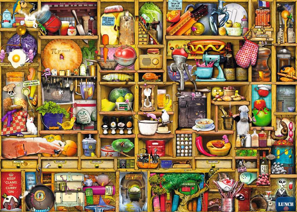 Ravensburger Colin Thompson Kitchen Cupboard 1000 Piece Puzzle image 1