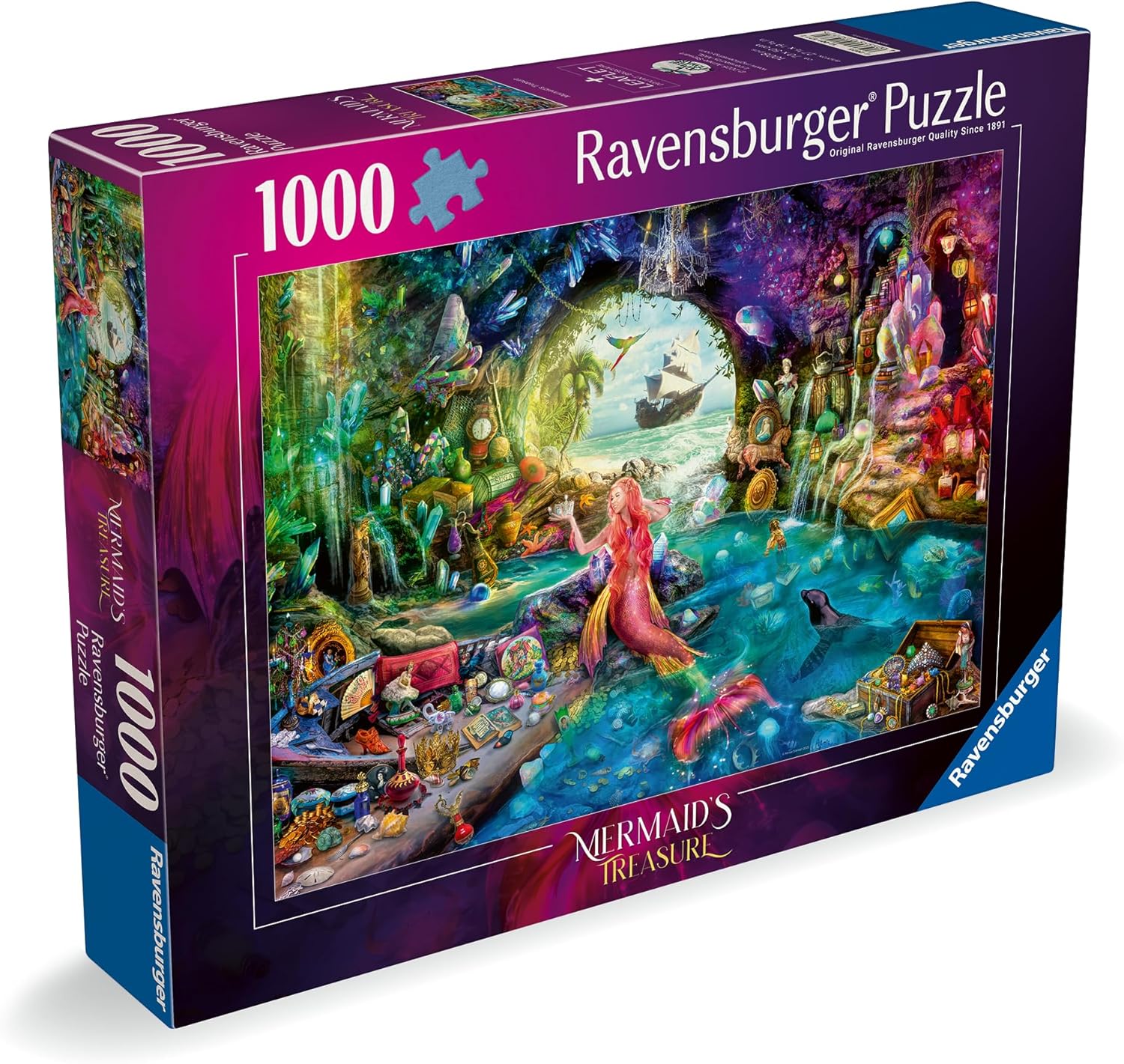 Ravensburger Aimee Stewart Mermaid's Treasure 1000 Piece Puzzle image 0