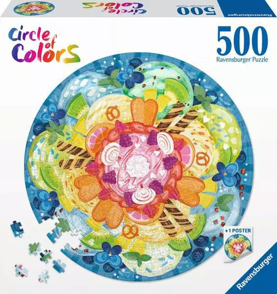Ravensburger Circle of Colors Ice Cream 500 Piece Puzzle image 0