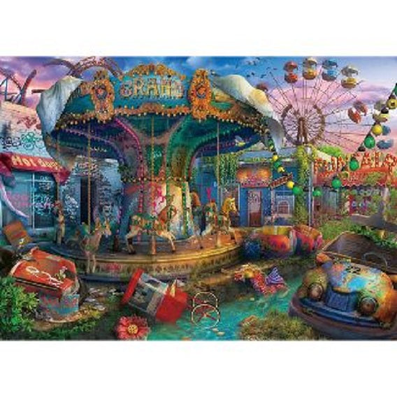 Ravensburger Abandoned Places : Gloomy Carnival 1000 Piece Puzzle image 1