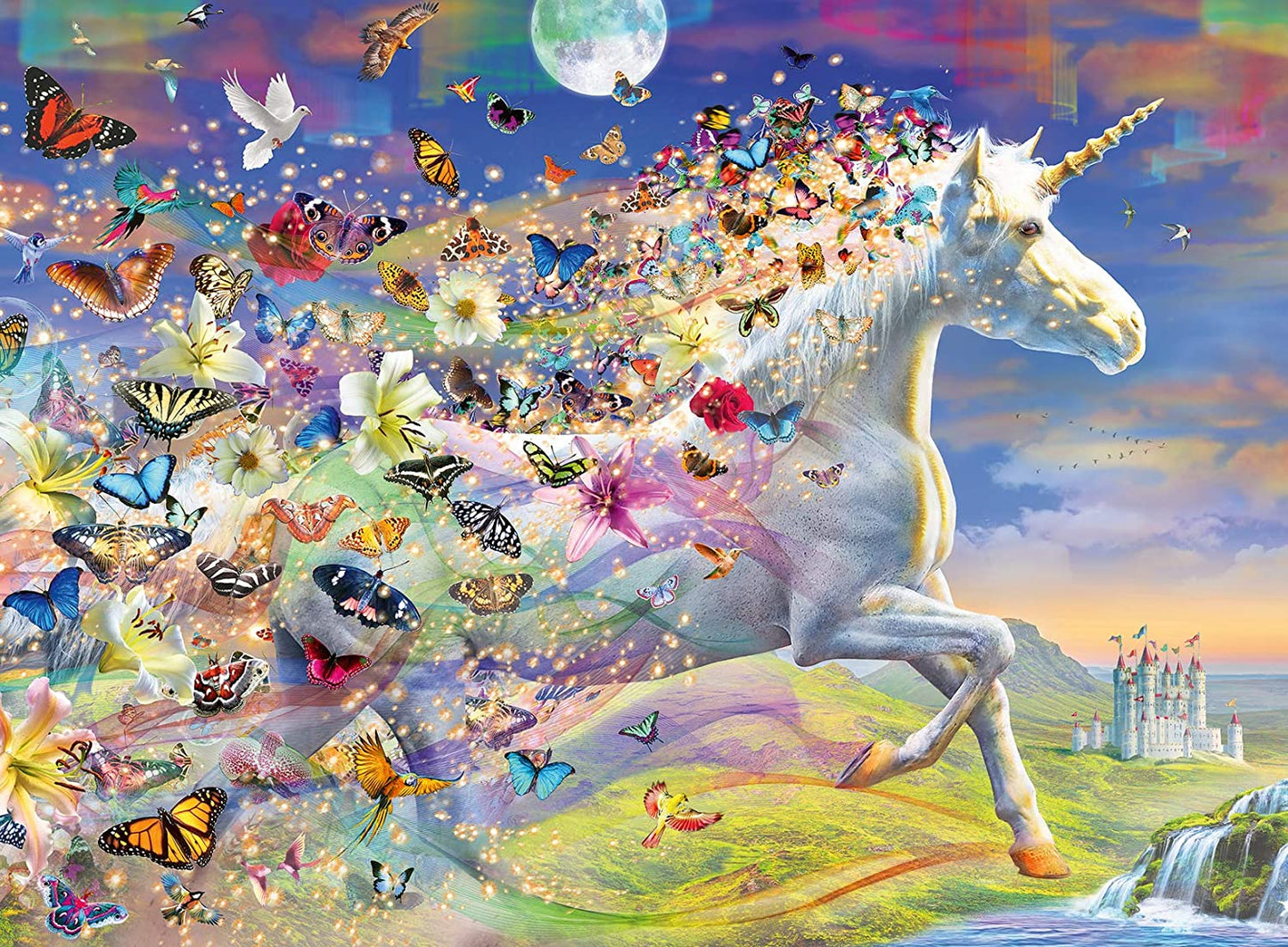 Ravensburger Unicorn and Dragon - 2 x 1000 Piece Puzzle image 1