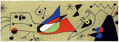 Clementoni Miró : Woman and bird in the night 1000 Piece Panorama Puzzle image 1