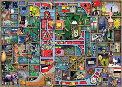 Ravensburger Colin Thompson Awesome Alphabet "E" 1000 Piece Puzzle image 1
