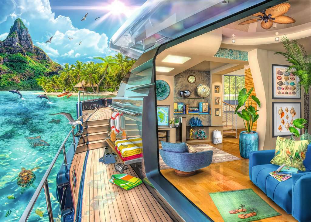 Ravensburger Tropical Charter 1000 Piece Puzzle image 1