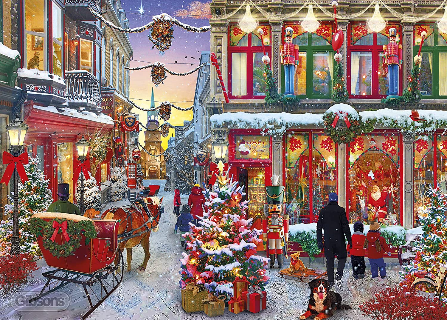 Gibsons Festive Boulevard 500 Piece Puzzle image 1