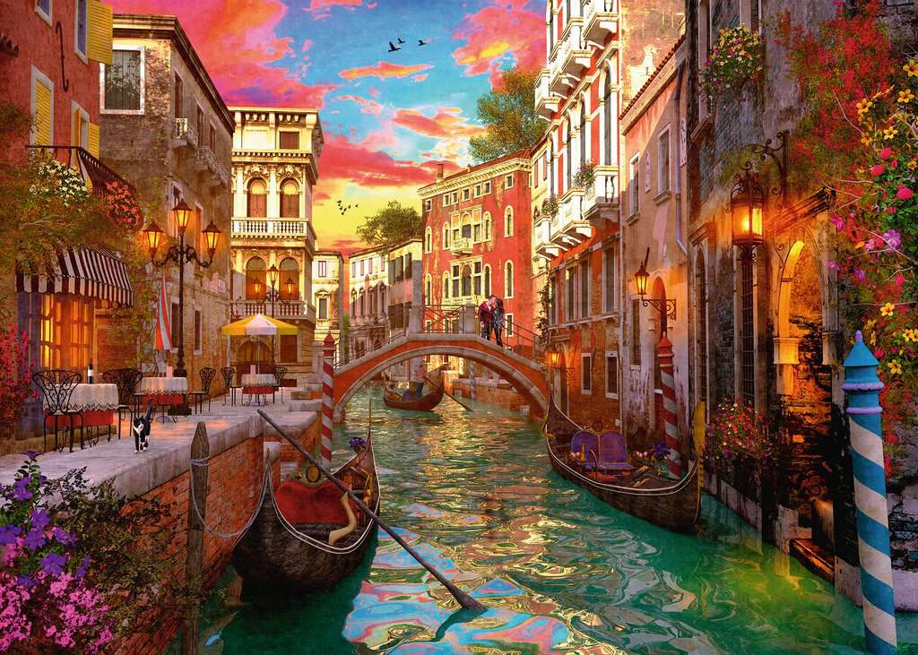 Ravensburger Venice Romance 1000 Piece Puzzle image 1