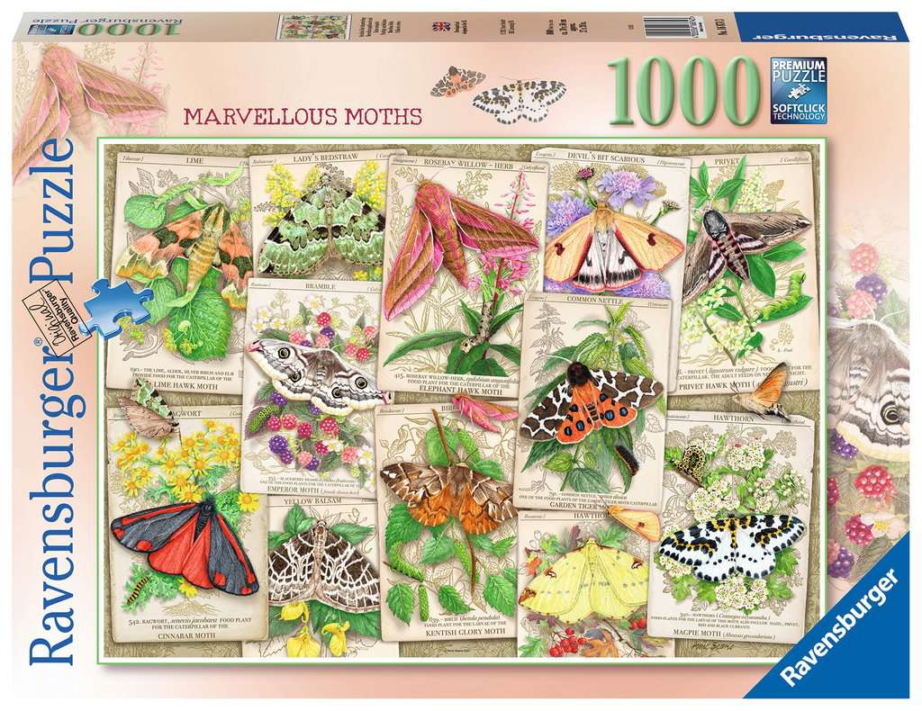 Ravensburger Marvellous Moths 1000 Piece Puzzle image 0