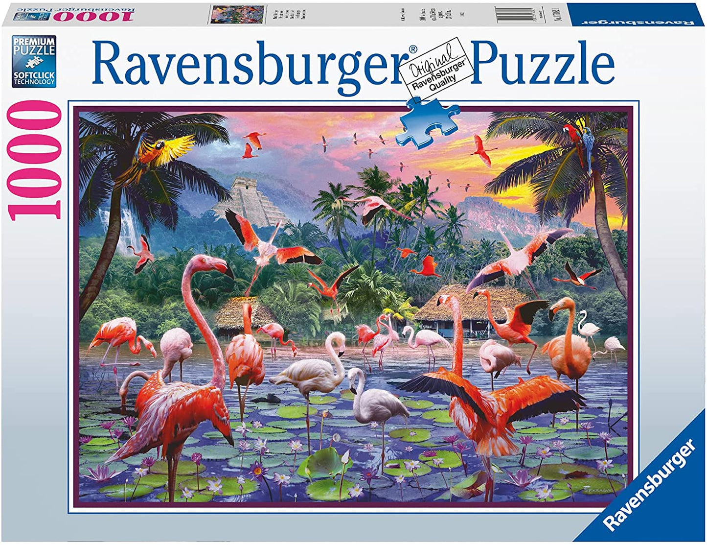 Ravensburger Pink Flamingos 1000 Piece Puzzle image 0
