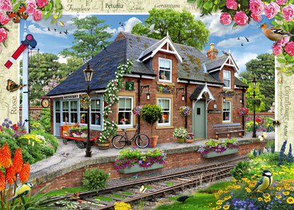 Ravensburger Country Cottage Collection 13 : Railway Cottage 1000 Piece Puzzle image 1