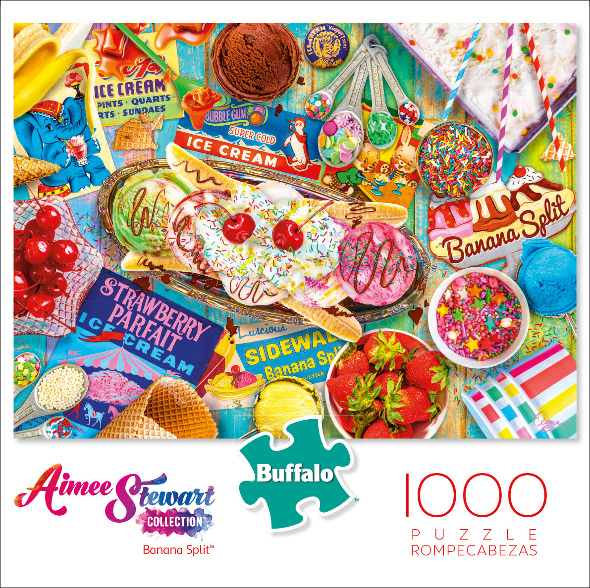 Buffalo Games Aimee Stewart Banana Split 1000 Piece Puzzle image 0