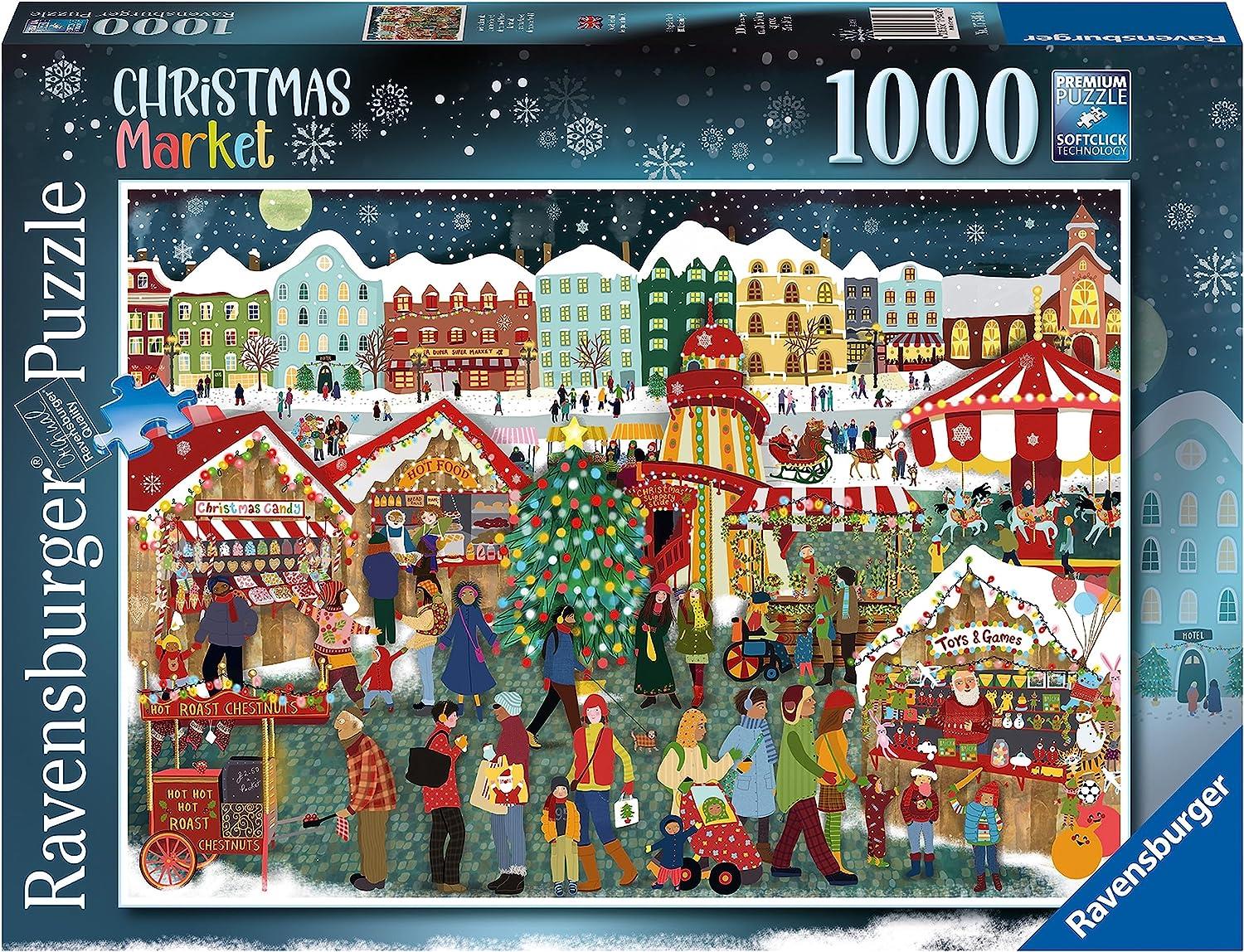 Ravensburger Christmas Market 1000 Piece Puzzle image 0