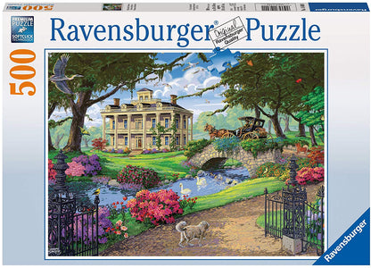 Ravensburger Visiting the Mansion 500 Piece Puzzle image 0