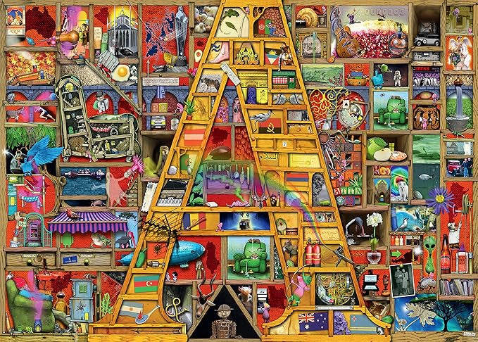 Ravensburger Colin Thompson Awesome Alphabet "A" 1000 Piece Puzzle image 1