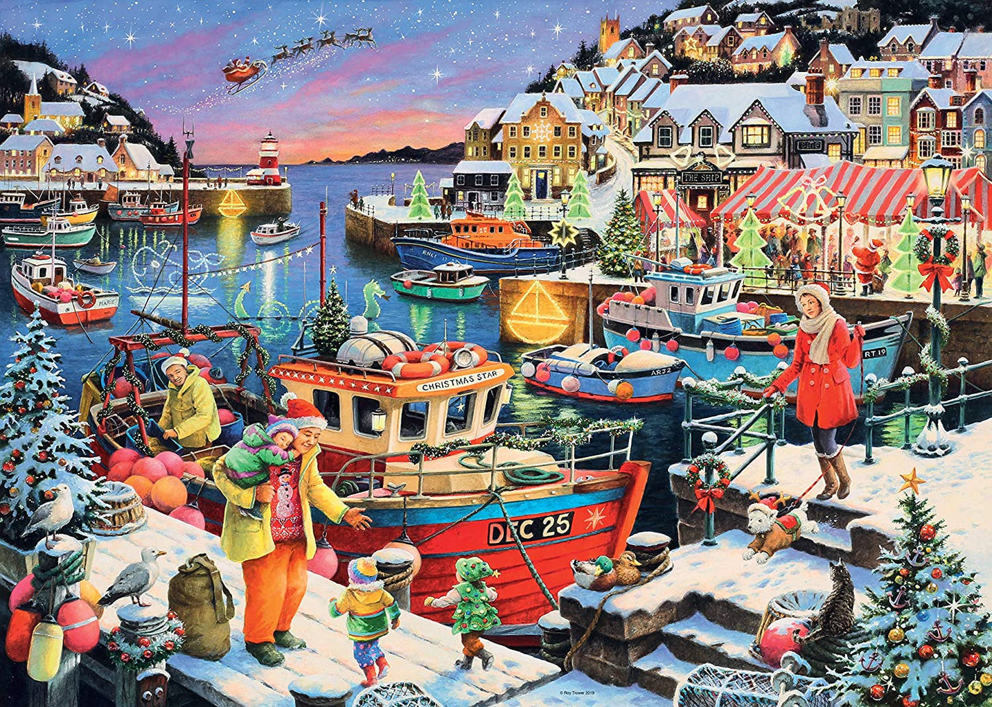 Ravensburger Limited Edition Home for Christmas 1000 Piece Puzzle image 1