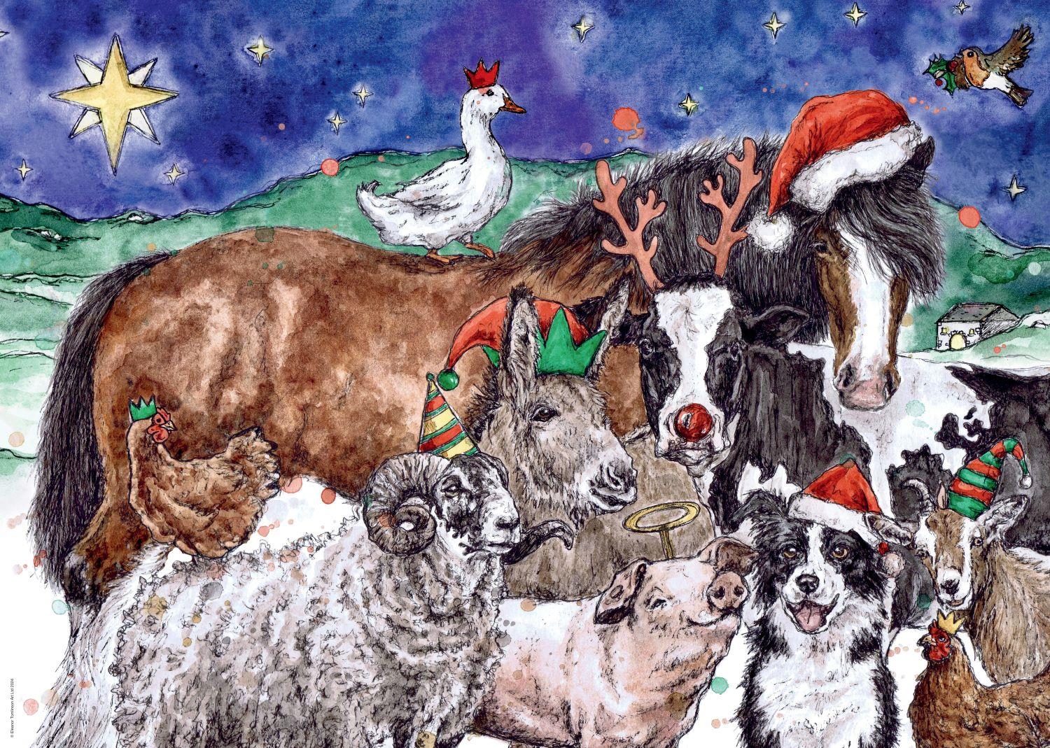Ravensburger Herd It's Nearly Christmas 1000 Piece Puzzle image 1