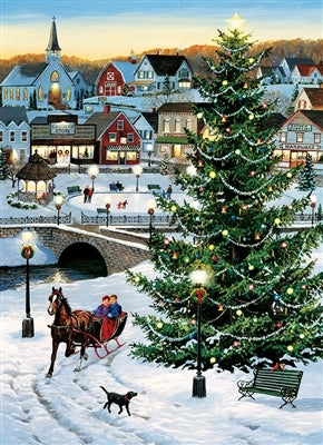Cobble Hill Village Tree 1000 Piece Puzzle image 1