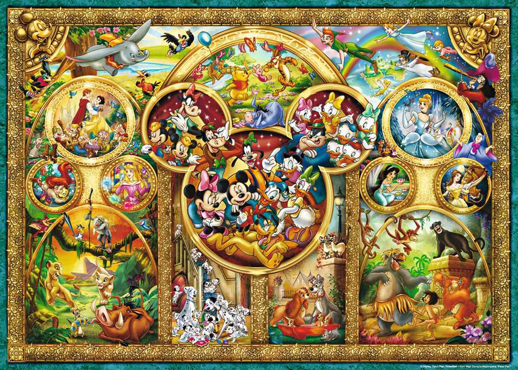 Puzzle les plus beaux thèmes Disney - 1000 pièces - Ravenburger