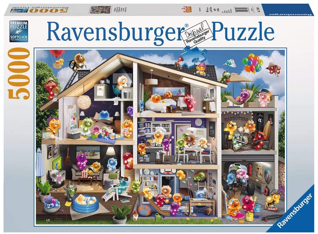 Puzzle 5000 pièces : Ville bizarre, Colin Thompson - Ravensburger - Rue des  Puzzles