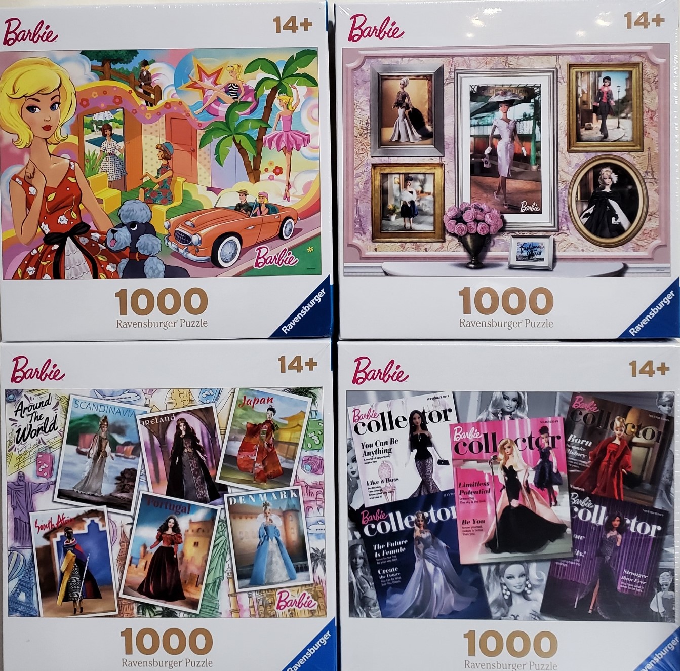 Ravensburger Barbie: Vintage Barbie 1000 Piece Jigsaw Puzzle for Adults –  Every Piece is Unique, Softclick Technology Means Pieces Fit Together