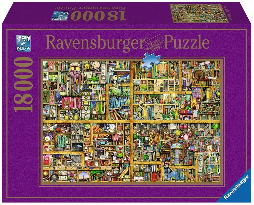 Puzzle 1000 pièces Bibliothèque bizarre Ravensburger - Puzzle