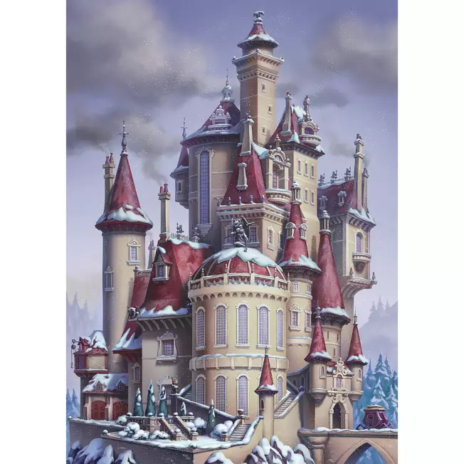 Puzzle Belle Château Disney Ravensburger-17334 1000 pièces Puzzles