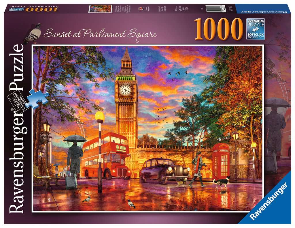 dun Cornwall Voorstad Ravensburger Sunset at Parliament Square, London 1000 Piece Puzzle – The  Puzzle Collections