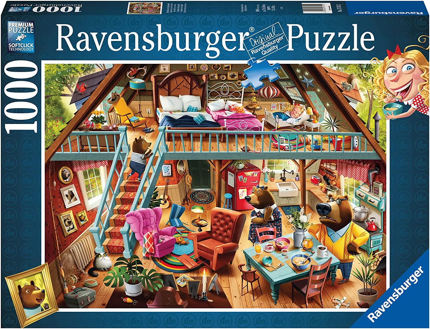 Ravensburger Goldilocks Gets Caught 1000 Piece Puzzle