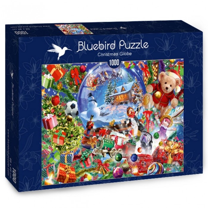 Bluebird Christmas Globe 1000 Piece Puzzle