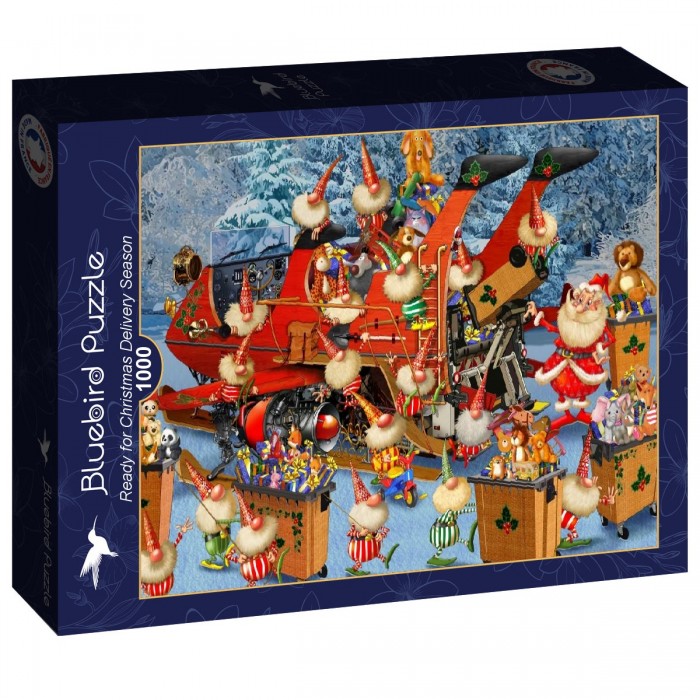 Bluebird Ready for Christmas Delivery Season1000 Piece Puzzle