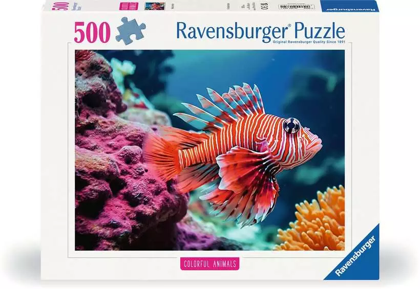 Ravensburger Colorful Animals Red Lionfish 500 Piece Puzzle